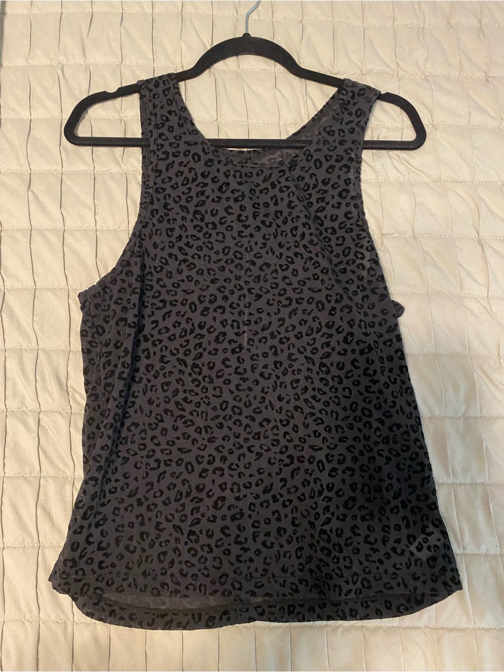 ZYIA Women’s Leopard Print Tank Top - Black